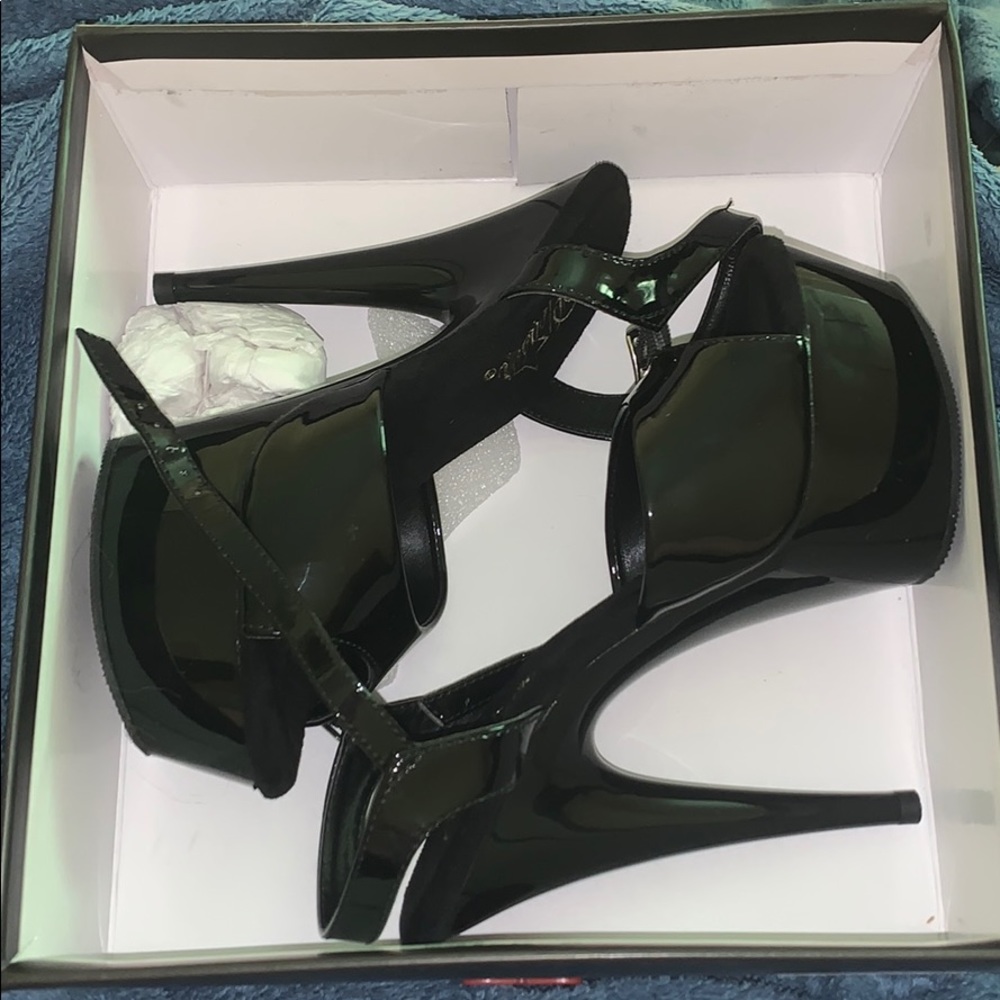 Pleaser size 6, six inch heels